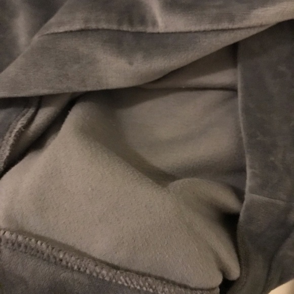 Crop top Hoodie satin grey  size s - Picture 4 of 9